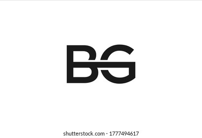 Bg Logo Vector Templates Simple Modern Stock Vector (Royalty Free ...