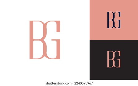BG luxury monogram logo for furniture company
