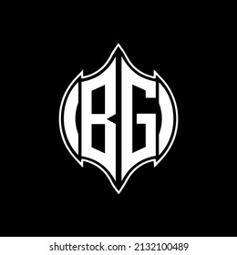 BG Unique abstract geometric vector logo design