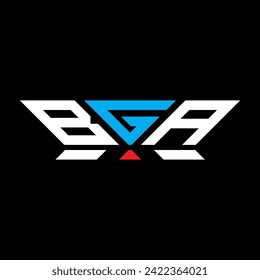 BGA letter logo vector design, BGA simple and modern logo. BGA luxurious alphabet design  