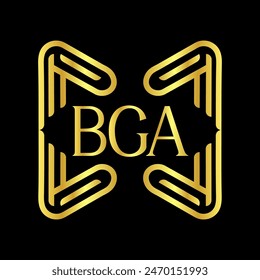 BGA letter logo vector design, BGA simple and modern logo. BGA luxurious alphabet design