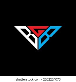 BGB Brief Logo kreatives Design mit Vektorgrafik, BGB einfaches und modernes Logo in Dreiecksform.