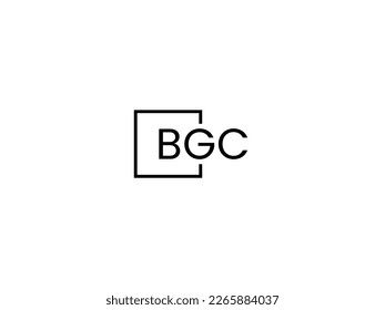 Letra BGC Ilustración del vector de diseño del logotipo inicial