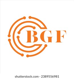 BGF letter design. BGF letter technology logo design on white background. BGF Monogram logo design for entrepreneur and business
