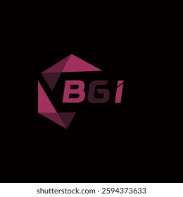 BGI creative minimalist letter logo. BGI unique vector initials alphabet letter logo design
