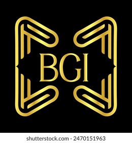 BGI letter logo vector design, BGI simple and modern logo. BGI luxurious alphabet design