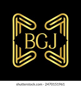 BGJ letter logo vector design, BGJ simple and modern logo. BGJ luxurious alphabet design