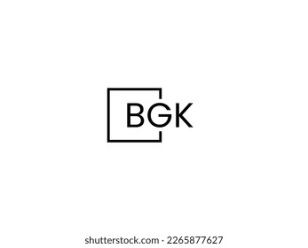 BGK Letter Initial Logo Design Vector Illustration