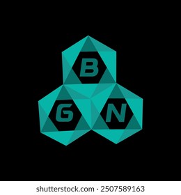 BGN creative minimalist letter logo. BGN unique vector initials alphabet letter logo design
