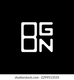 BGN letter logo creative design with vector graphic, BGN simple and modern logo.