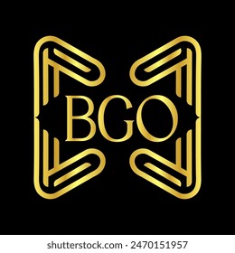 Diseño de Vector de logotipo de letra BGO, logotipo simple y moderno BGO. BGO diseño de alfabeto de lujo