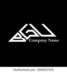 BGU logo design, BGU simple and modern logo. BGU luxurious alphabet design  