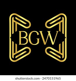 BGW letter logo vector design, BGW simple and modern logo. BGW luxurious alphabet design
