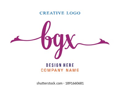 El logo de la inscripción BGX es sencillo, fácil de entender y autoritario