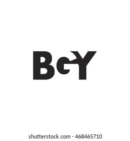 Bgy Logo Vector Graphic Branding Letter Stock Vector (Royalty Free ...