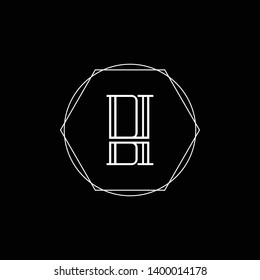 BH BI logo design fully customize vector file