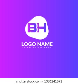 BH company linked letter logo concept. Designed for your web site design, logo, app, UI. initial logo design