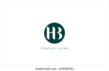BH, HB-Alphabet Buchstaben Logo-Monogramm