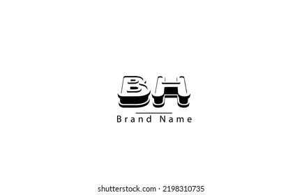 Bh Hb B H Abstract Vector Stock Vector (Royalty Free) 2198310735 ...