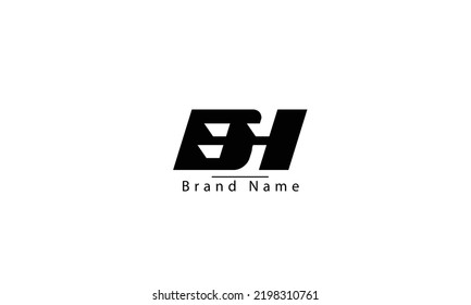 Bh Hb B H Abstract Vector Stock Vector (Royalty Free) 2198310761 ...