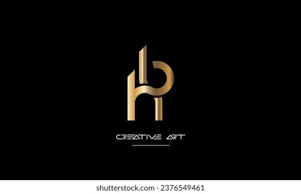 BH, HB, B, H abstract letters logo monogram