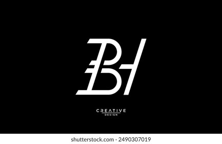 BH, HB, B, H, Abstract Letters Logo Monogram