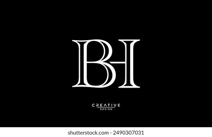 BH, HB, B, H, Abstract Letters Logo Monogram