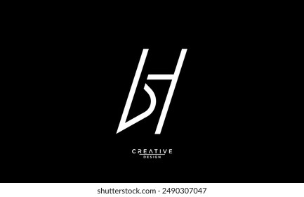 BH, HB, B, H, Abstract Letters Logo Monogram