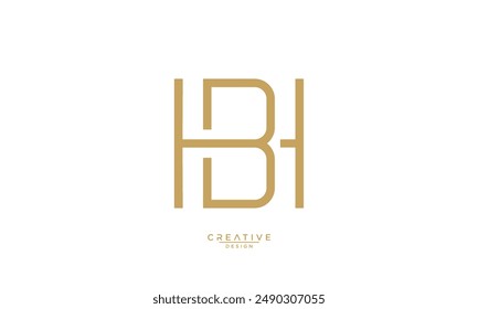 BH, HB, B, H, Abstract Letters Logo Monogram