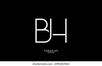 BH, HB, B, H, Abstract Letters Logo Monogram