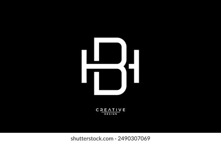 BH, HB, B, H, Abstract Letters Logo Monogram