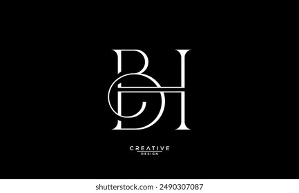 BH, HB, B, H, Abstract Letters Logo Monogram
