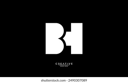 BH, HB, B, H, Abstrakte Buchstaben Logo-Monogramm