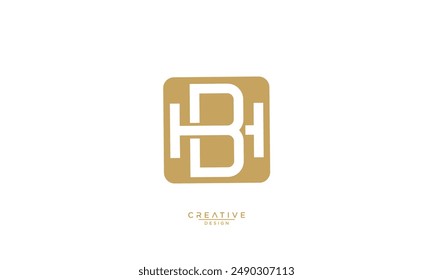 BH, HB, B, H, Abstrakte Buchstaben Logo-Monogramm