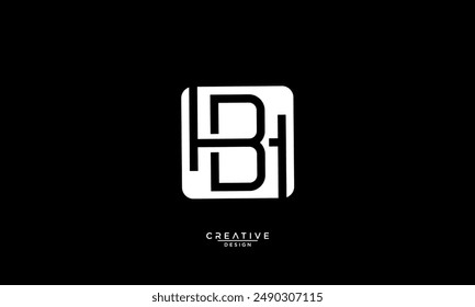 BH, HB, B, H, Abstrakte Buchstaben Logo-Monogramm