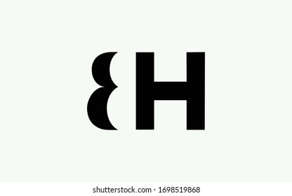 Bh Hb B H Letter Initial Stock Vector (Royalty Free) 1698519868 ...