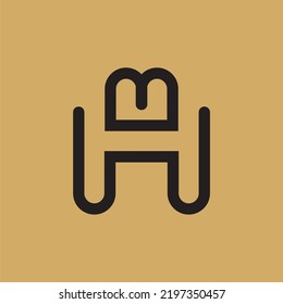Imagen vectorial del logotipo de la letra HB