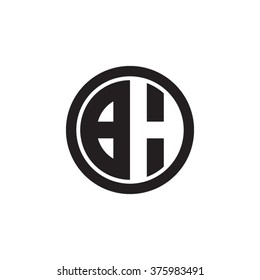 Bh Initial Letters Circle Monogram Logo Stock Vector (Royalty Free ...