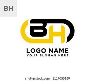 BH initial logo template vexctor