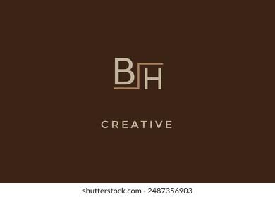 BH initiale moderne elegante Buchstaben Logo.