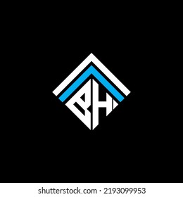 BH letter logo creative design with vector graphic, BH simple and modern logo.