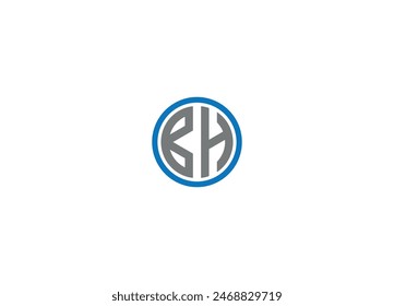 Diseño de logotipo de letra BH con Plantilla de ícono de Vector moderno creativo