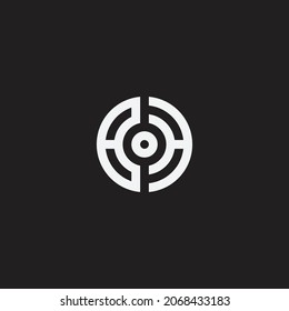 BH monogram design logo template, creative design.