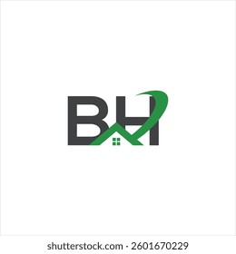 BH real estate logo, BH logo, BH letter logo, monogram, house , alphabet, property ,interior, minimalist Symbol, real estate, alphabet, construction, residential, symbol, sign, letter, architecture,