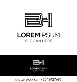 BH Technology Logo Design Template