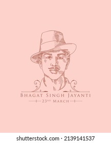 Bhagat Singh Jayanti Greetings. He was a Freedom fighter.