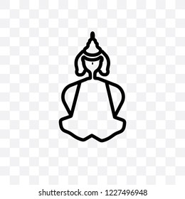 bhagavan vector linear icon isolated on transparent background, bhagavan transparency concept can be used for web and mobile