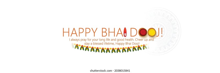 
Bhai Dooj, Bhaubeej, Bhai Tika, Bhai Phonta festival indio de Happy Bhai Dooj celebrado durante el Diwali