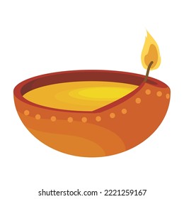 diseño de velas de bhai dooj sobre blanco