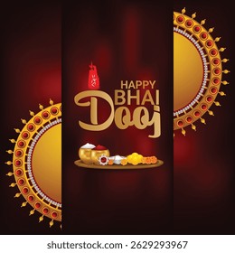 Bhai dooj celebration card background